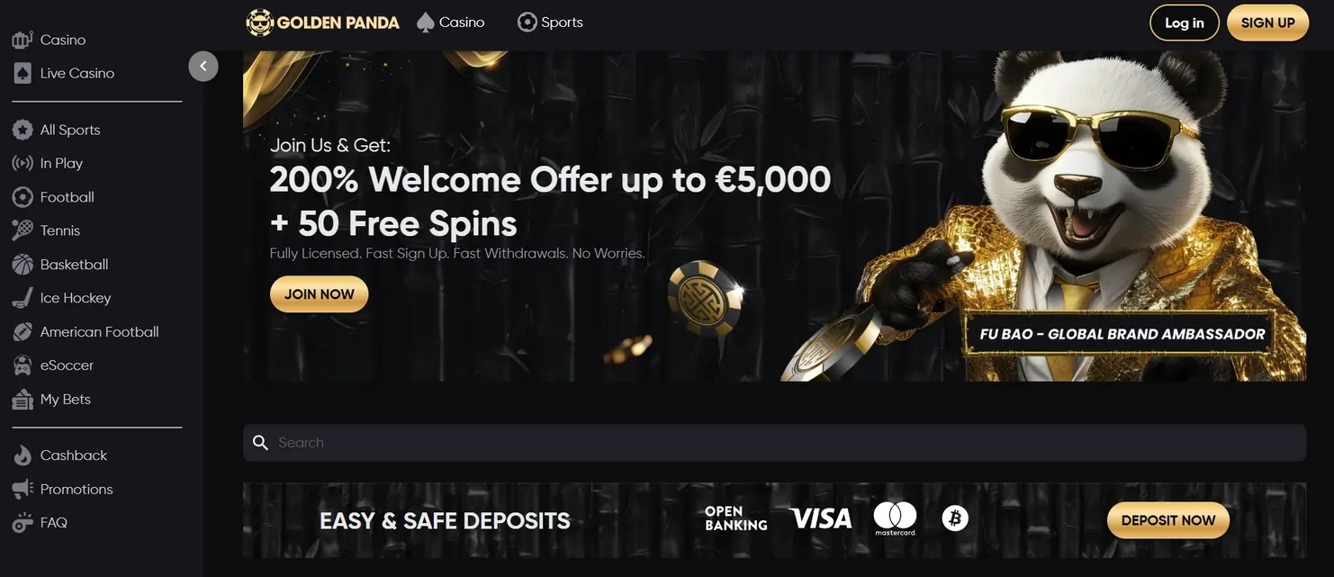 golden panda casino