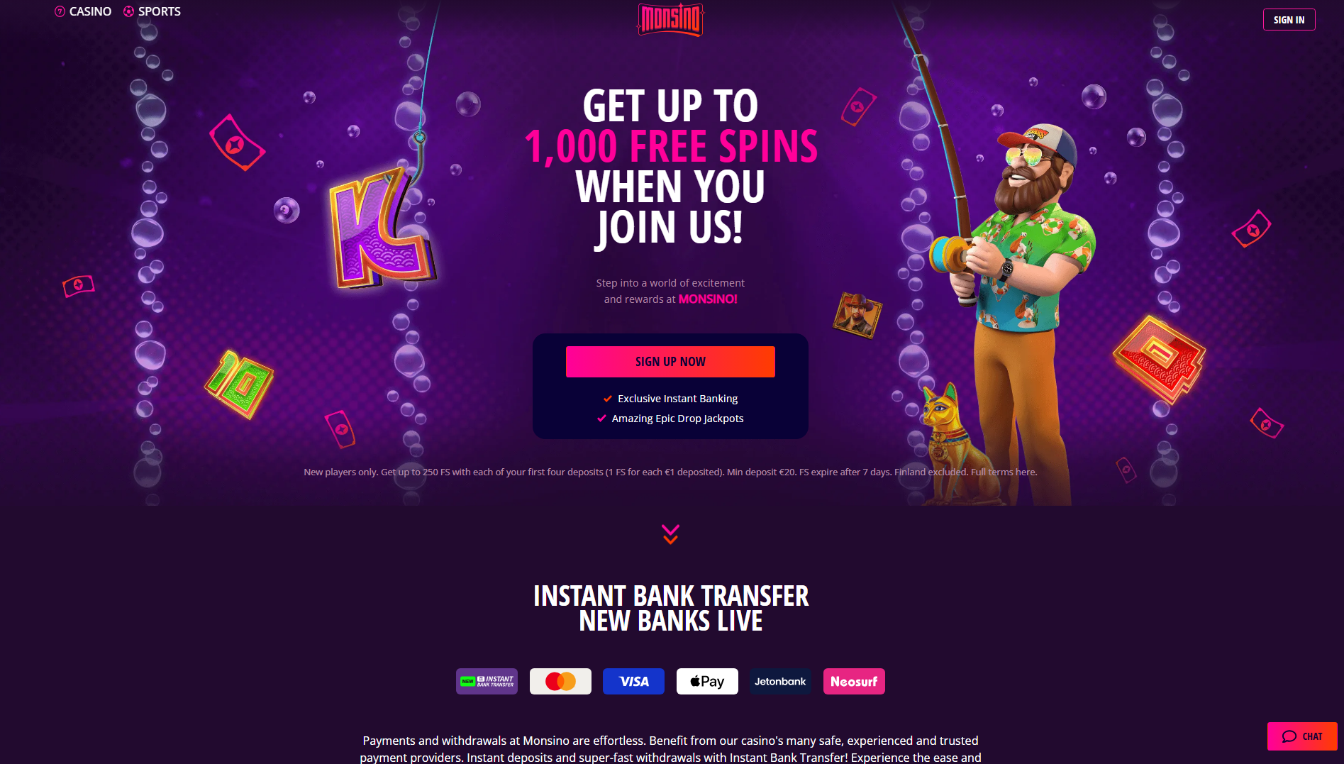 monsino casino live